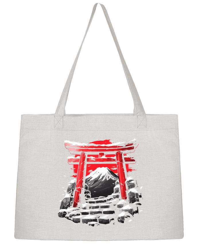 Sac Shopping Temple Japonnais et Mont Fuji par KronoArt