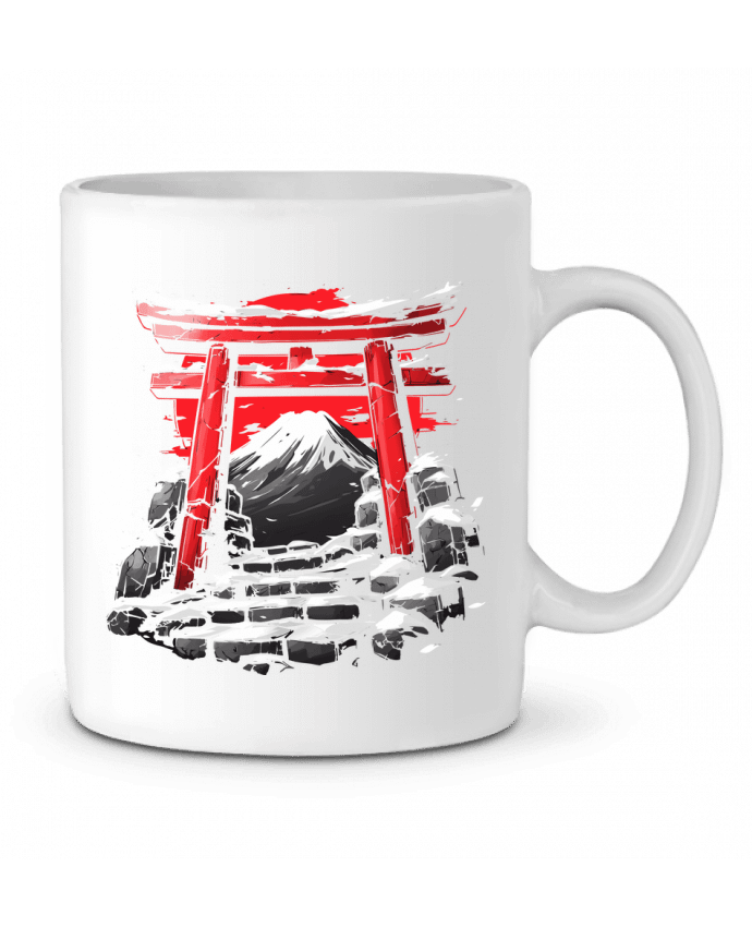 Mug  Temple Japonnais et Mont Fuji par KronoArt