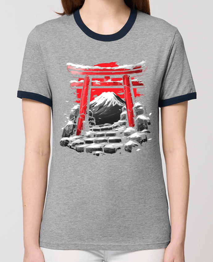 T-shirt Temple Japonnais et Mont Fuji par KronoArt