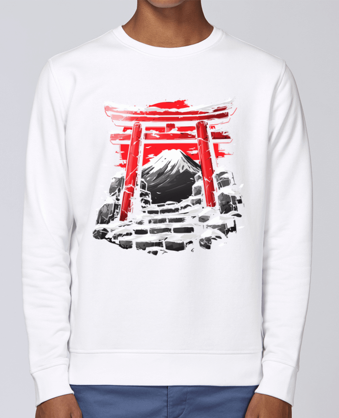 Sweatshirt Temple Japonnais et Mont Fuji par KronoArt