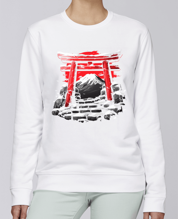 Sweatshirt Temple Japonnais et Mont Fuji par KronoArt