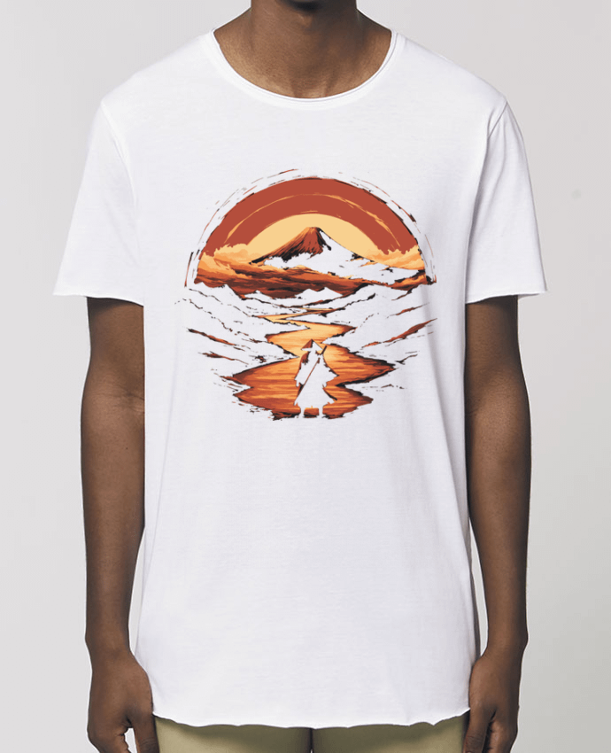 Tee-shirt Homme Samouraï et Mont Fuji Par  KronoArt