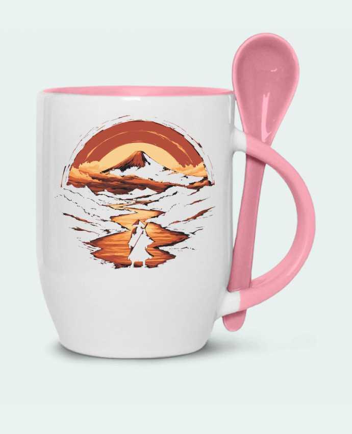  Tasse cuillère Samouraï et Mont Fuji par KronoArt