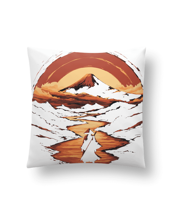 Coussin Samouraï et Mont Fuji par KronoArt