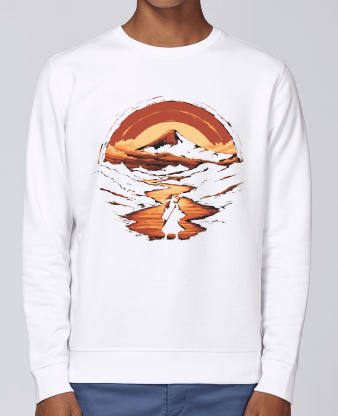 Sweatshirt Samouraï et Mont Fuji par KronoArt