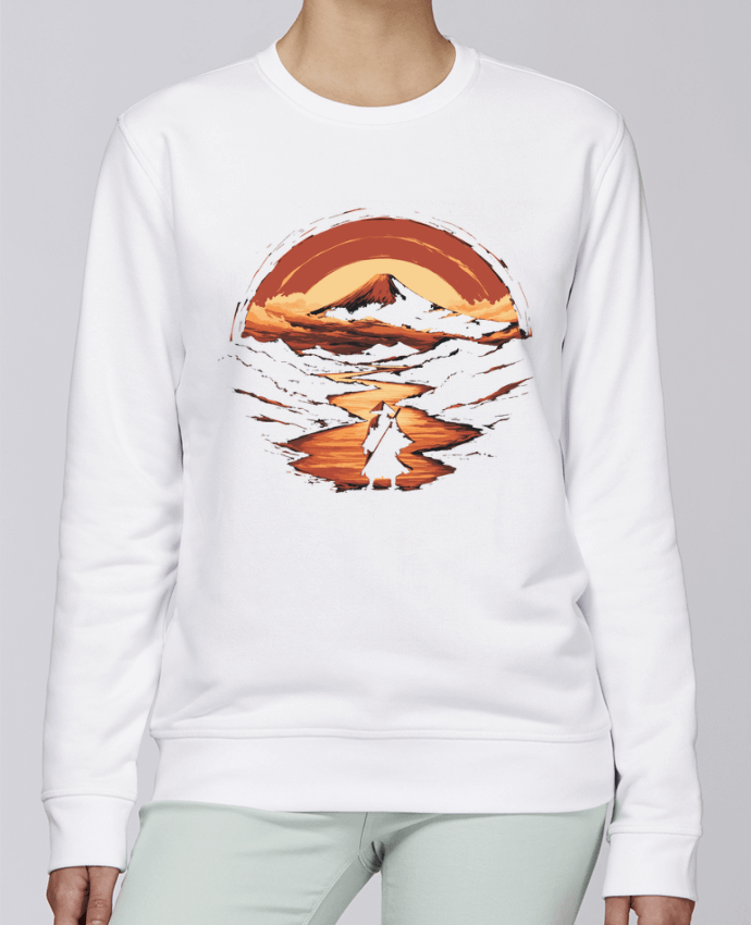 Sweatshirt Samouraï et Mont Fuji par KronoArt