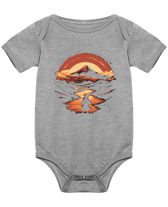 Body bébé Samouraï et Mont Fuji par KronoArt