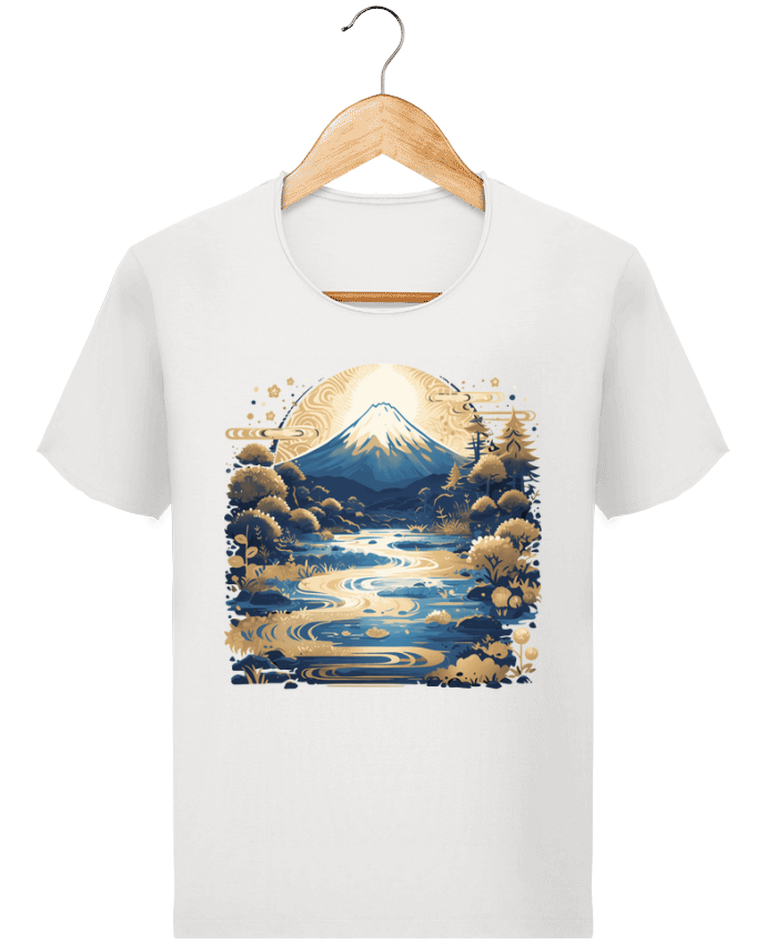  T-shirt Homme vintage Mont Fuji par KronoArt