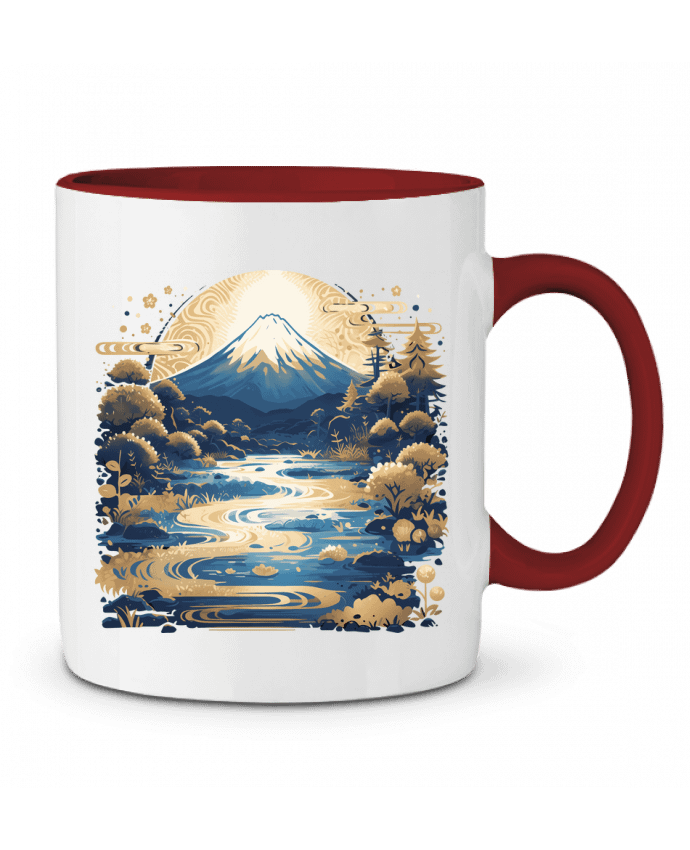 Mug bicolore Mont Fuji KronoArt