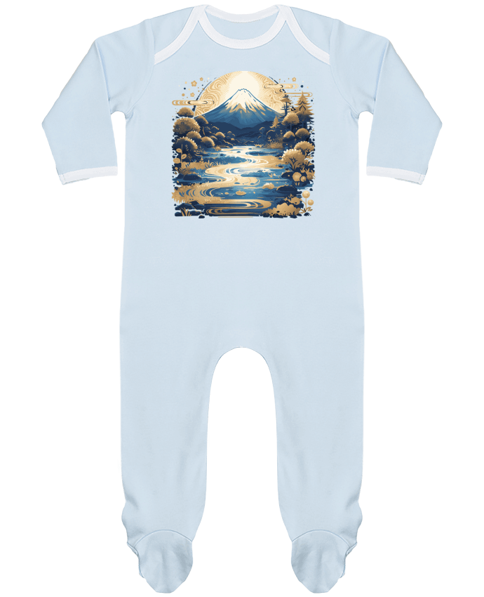 Body Pyjama Bébé Mont Fuji par KronoArt