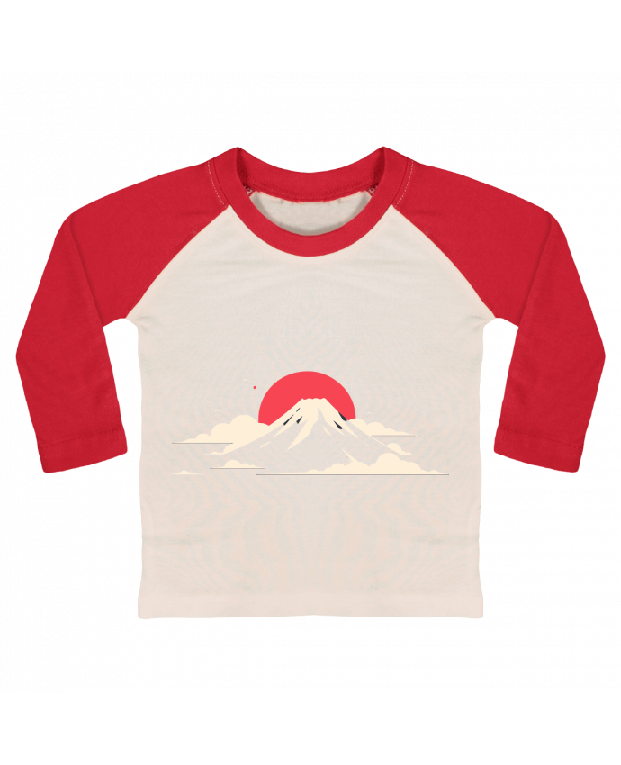 Tee-shirt Bébé Baseball ML Mont Fuji par KronoArt