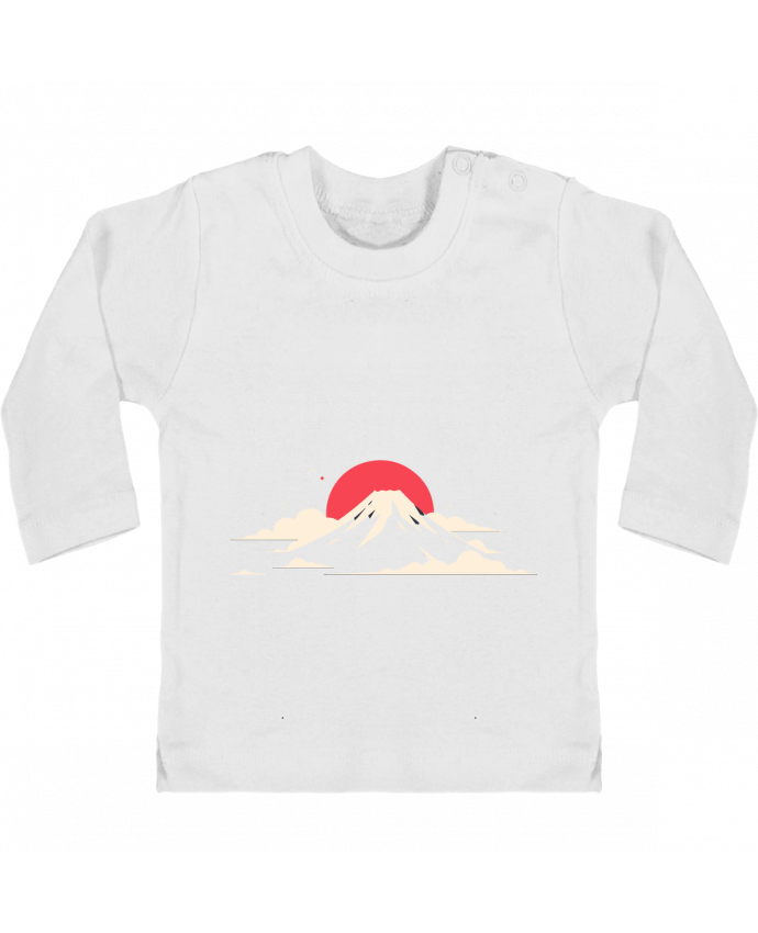 T-shirt bébé Mont Fuji manches longues du designer KronoArt