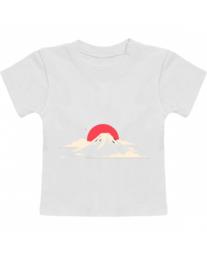 T-shirt bébé Mont Fuji manches courtes du designer KronoArt