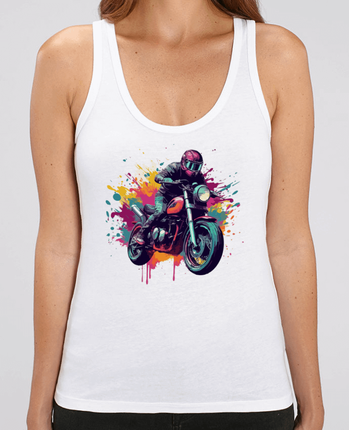 Débardeur Moto avec tâche de couleur Par KronoArt