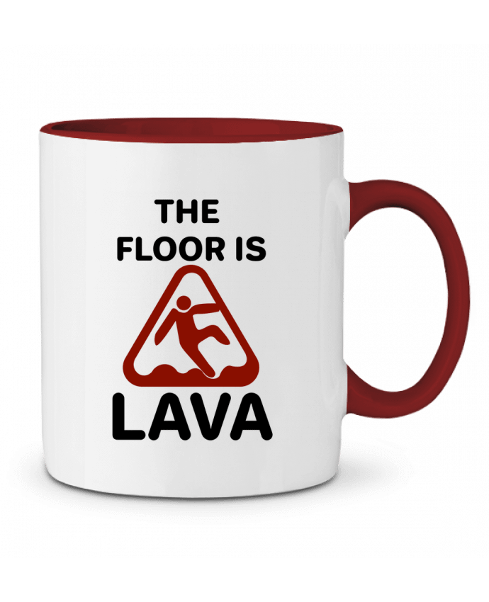Mug bicolore The floor is lava tunetoo