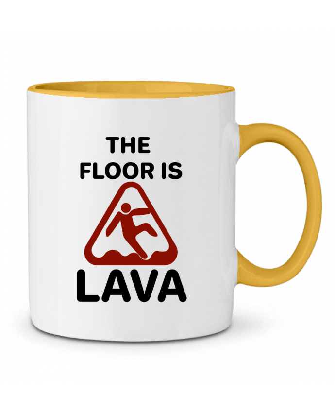 Mug bicolore The floor is lava tunetoo
