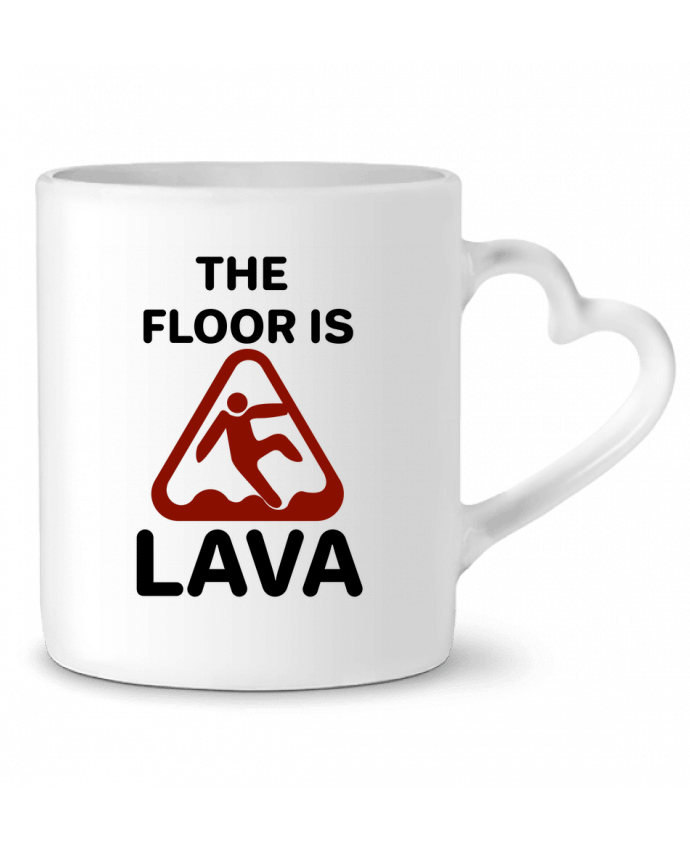 Mug coeur The floor is lava par tunetoo