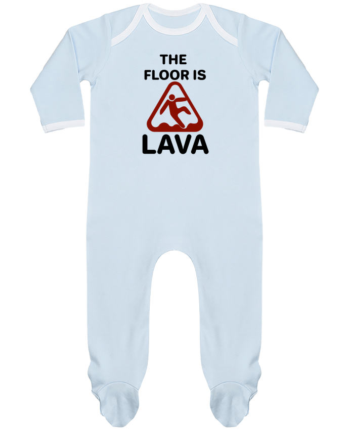 Pijama Bebé Manga Larga Contraste The floor is lava por tunetoo