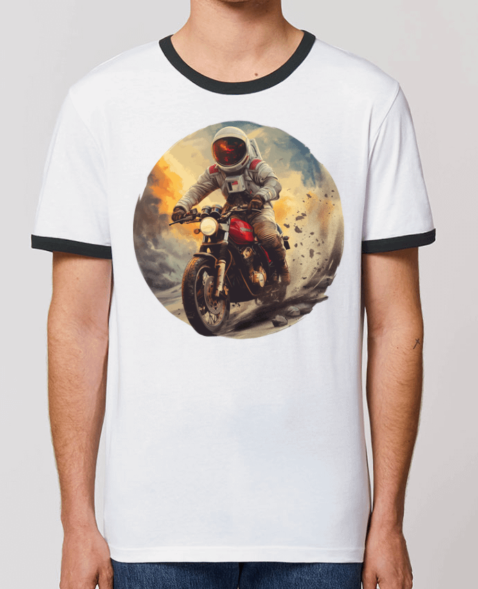 T-shirt Un astronaute sur une moto par KronoArt