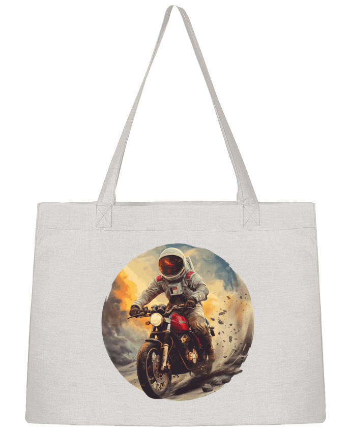 Sac Shopping Un astronaute sur une moto par KronoArt