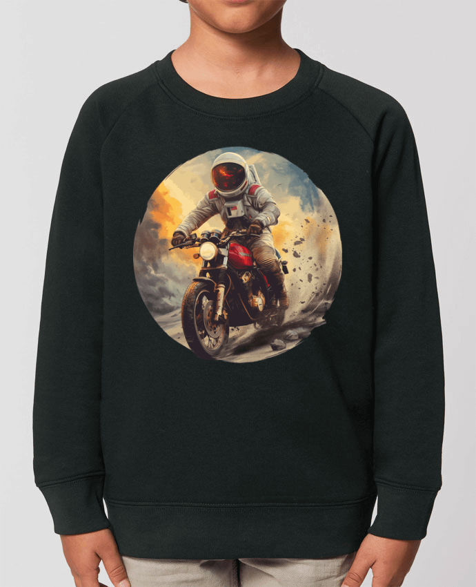 Sweat-shirt enfant Un astronaute sur une moto Par  KronoArt