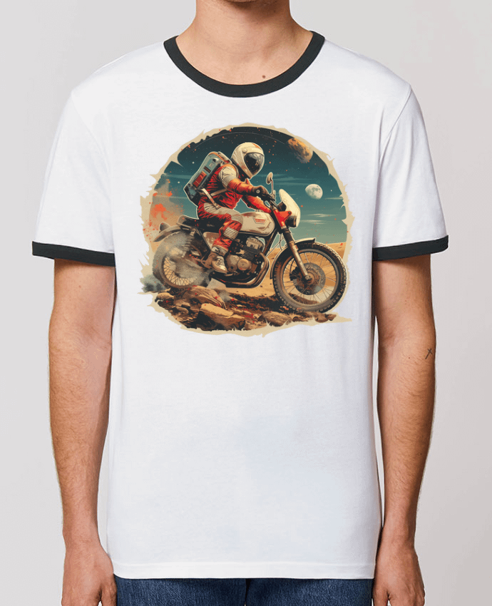 T-shirt Un astronaute sur une moto par KronoArt