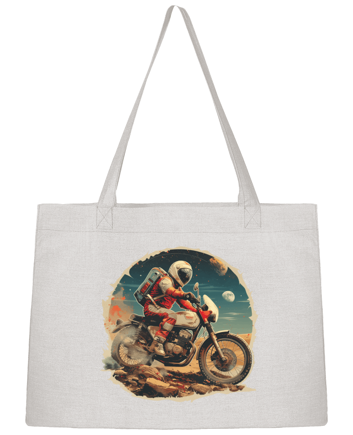 Sac Shopping Un astronaute sur une moto par KronoArt