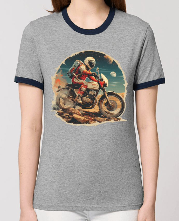 T-shirt Un astronaute sur une moto par KronoArt