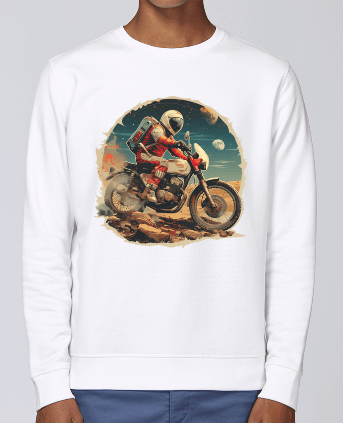 Sweatshirt Un astronaute sur une moto par KronoArt