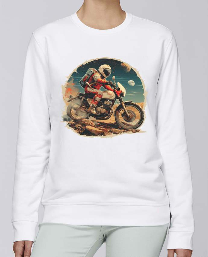 Sweatshirt Un astronaute sur une moto par KronoArt