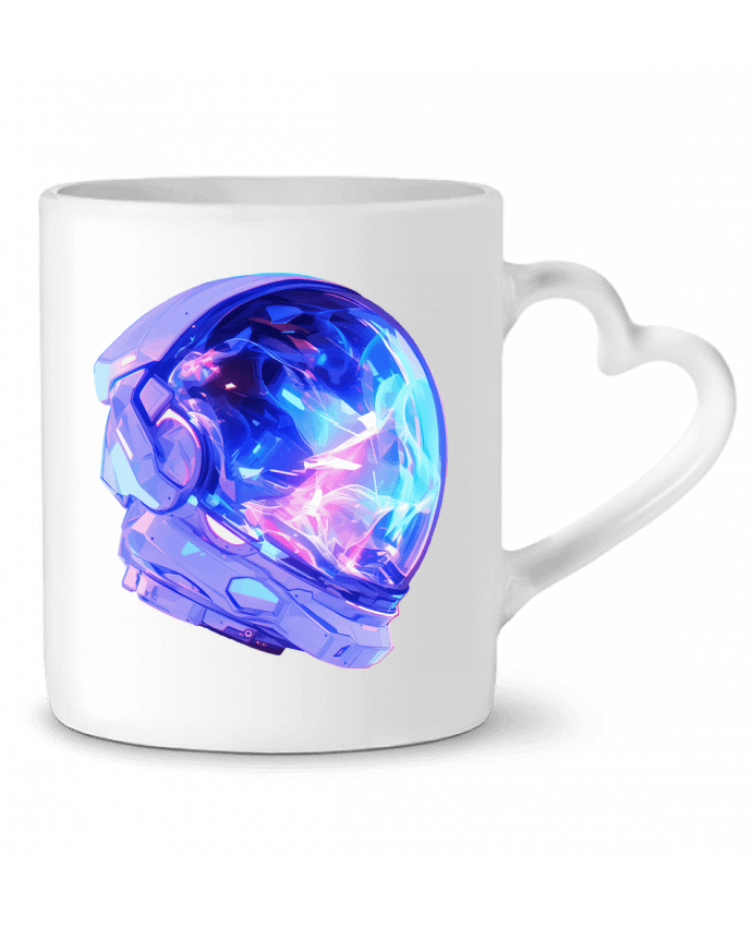 Mug coeur Casque d'Astronaute par KronoArt