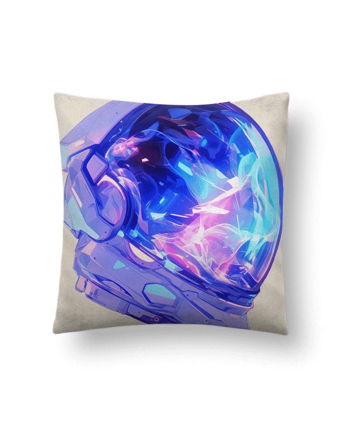 Coussin suédine Casque d'Astronaute par KronoArt