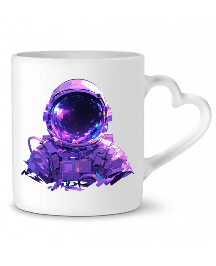 Mug coeur Casque d'Astronaute par KronoArt
