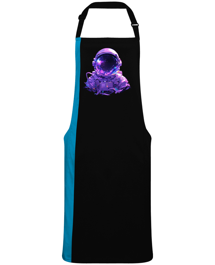Tablier bicolore Casque d'Astronaute par  KronoArt