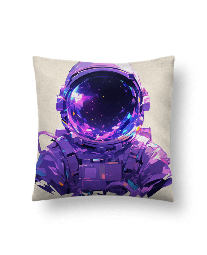 Coussin suédine Casque d'Astronaute par KronoArt