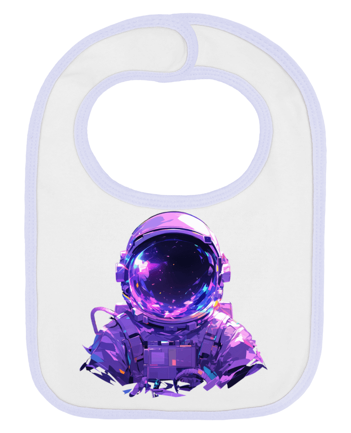 Bavoir bébé uni Casque d'Astronaute par KronoArt