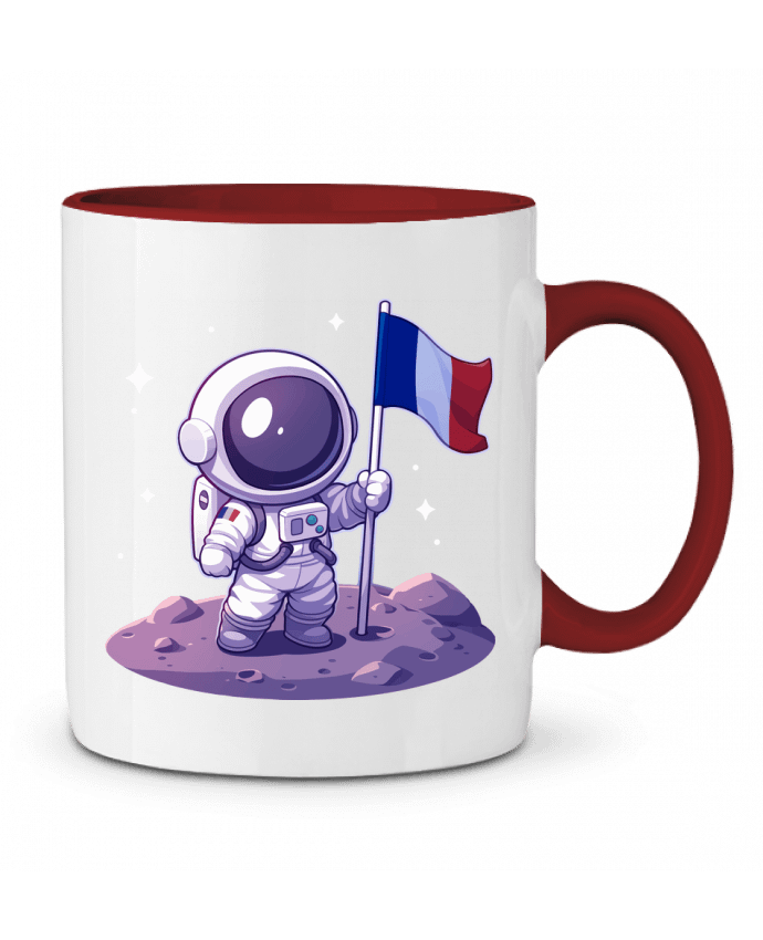 Mug bicolore Astronaute Français KronoArt