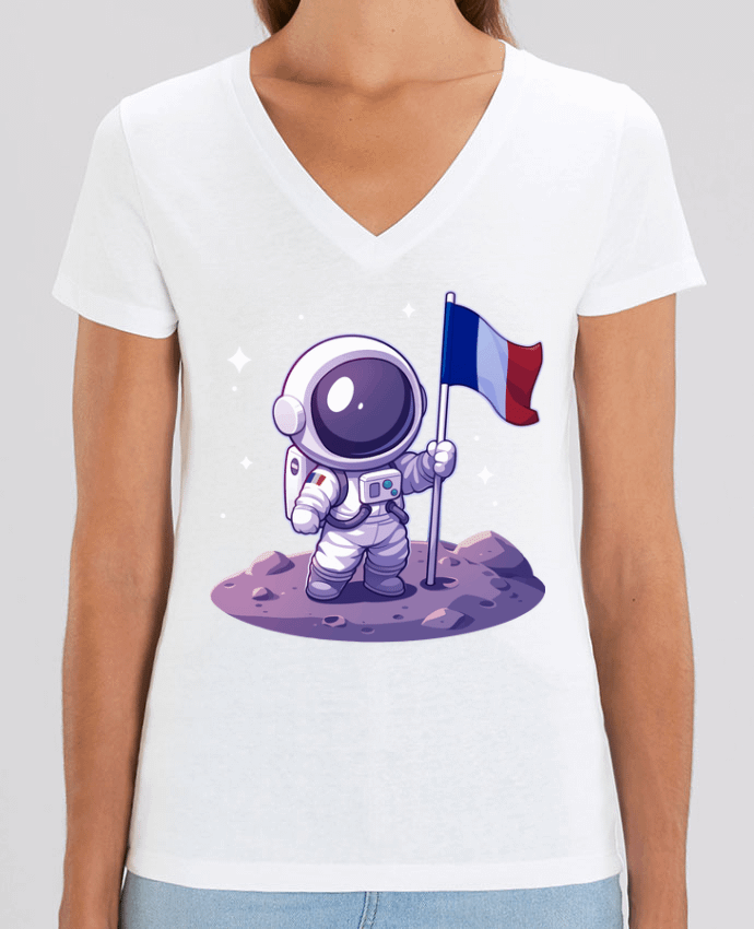 Tee-shirt femme Astronaute Français Par  KronoArt