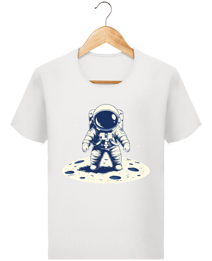  T-shirt Homme vintage Un Astronaute sue la Lune par KronoArt