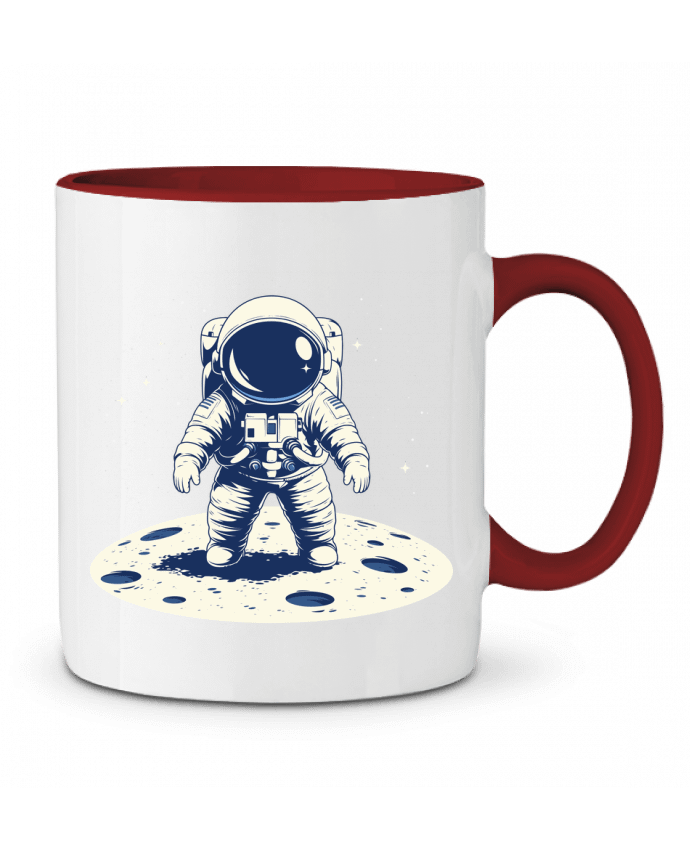 Mug bicolore Un Astronaute sue la Lune KronoArt