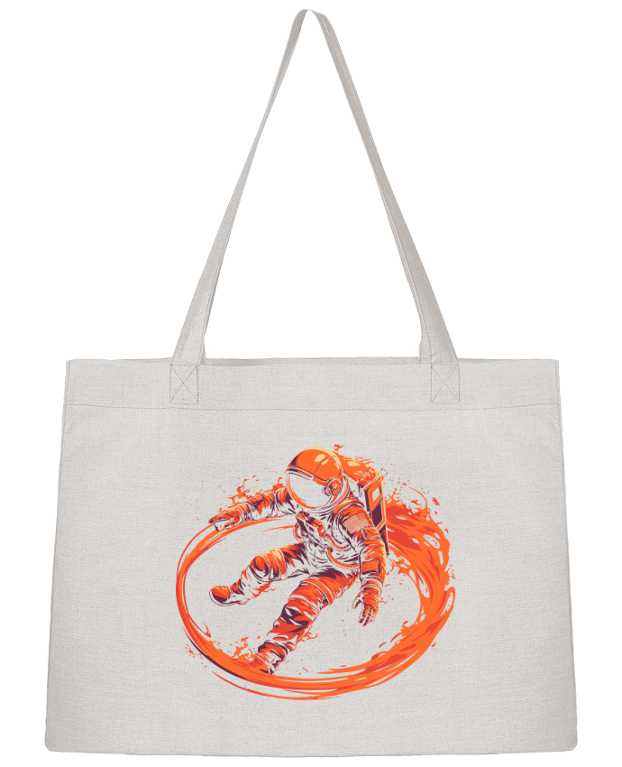 Sac Shopping Astronaute encerclé par des flammes par KronoArt