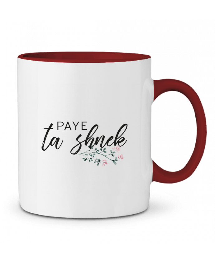Mug bicolore Paye ta shnek Folie douce