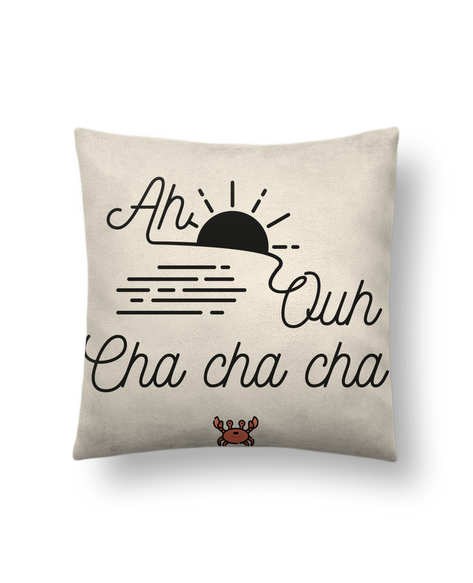 Cushion suede touch 45 x 45 cm Ah ouh cha cha cha by Folie douce