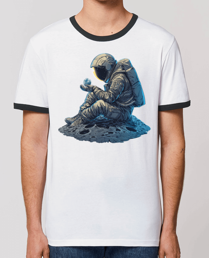 T-shirt Un astronaute observe la Terre par KronoArt