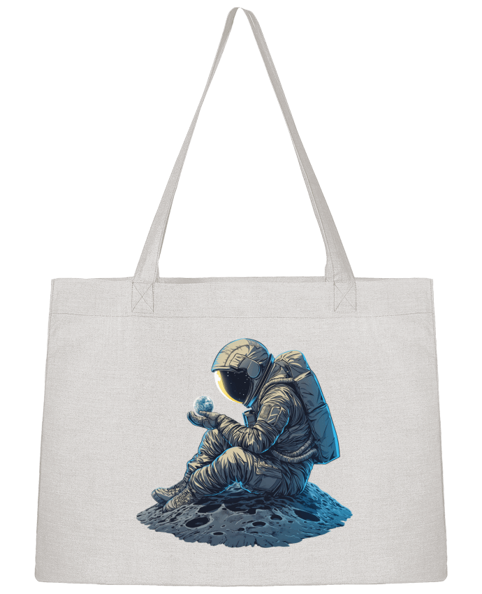 Sac Shopping Un astronaute observe la Terre par KronoArt