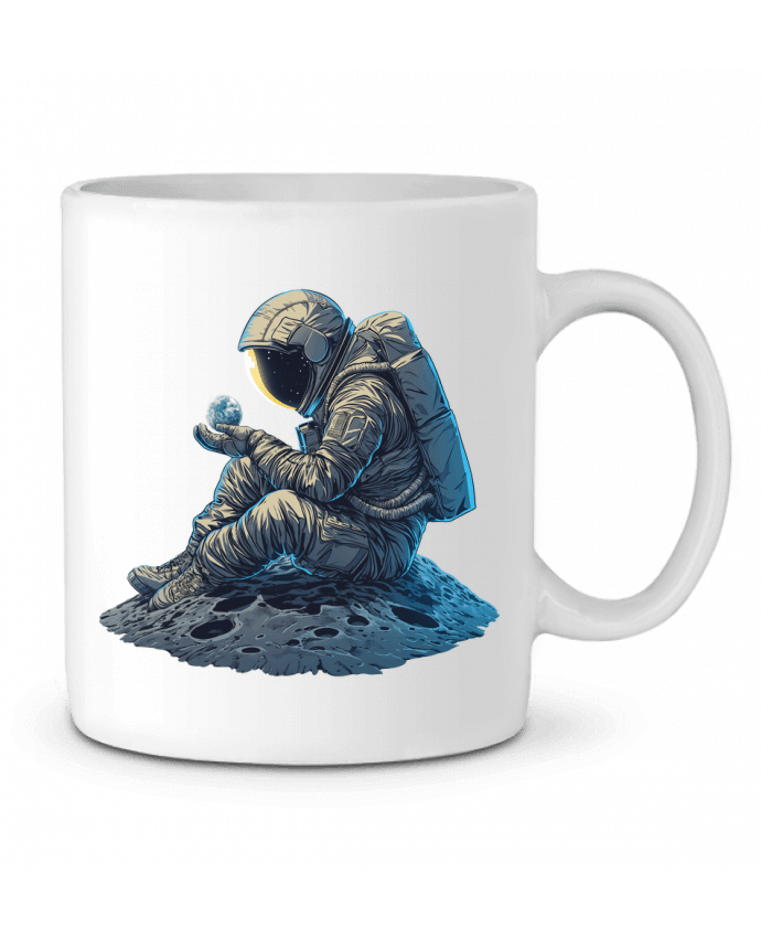 Mug  Un astronaute observe la Terre par KronoArt