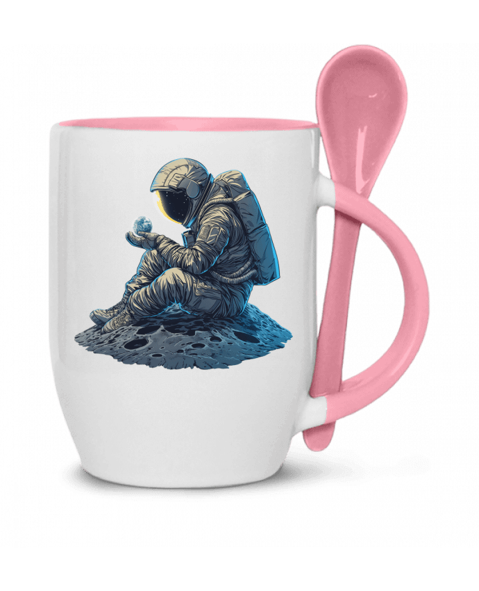  Tasse cuillère Un astronaute observe la Terre par KronoArt