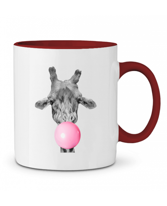 Mug bicolore Girafe bulle justsayin