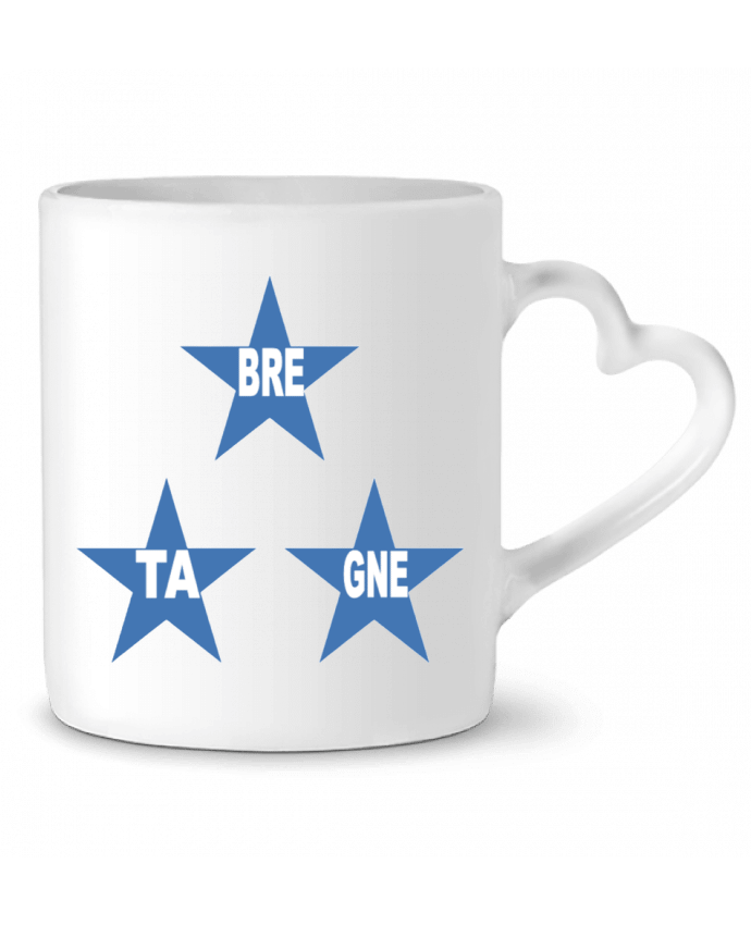 Mug coeur ETOILES  BRETAGNE par FIRST  STAR
