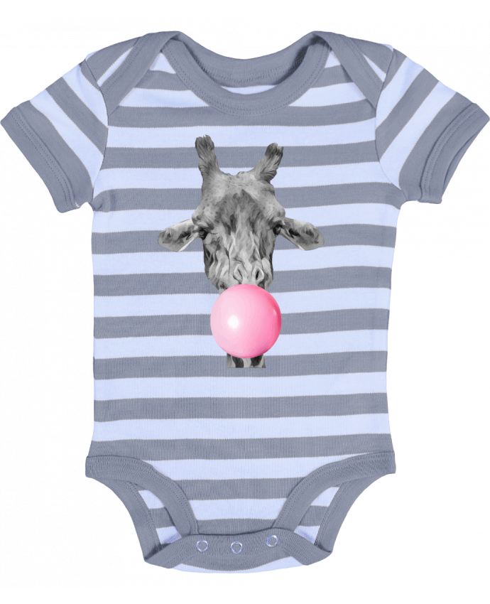 Baby Body striped Girafe bulle - justsayin